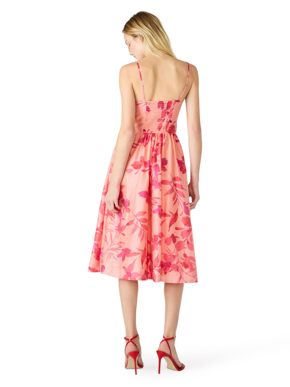 Steve Madden Gwen Floral Dress burnt coral 