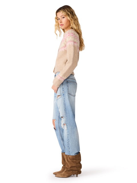 Steve Madden Harriet Fair Isle Cardigan multi 