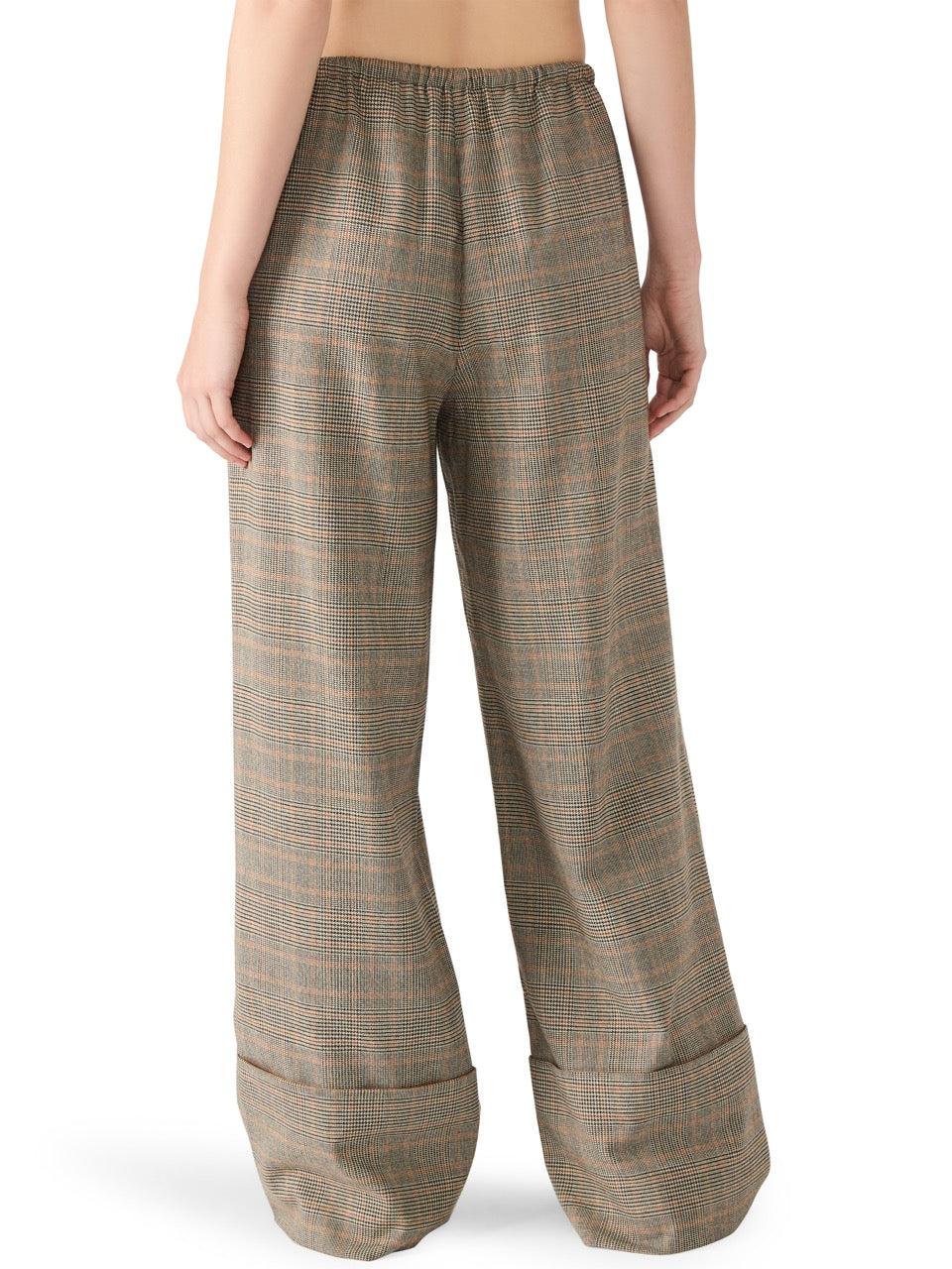 Steve Madden Idra Plaid Pant in brown 