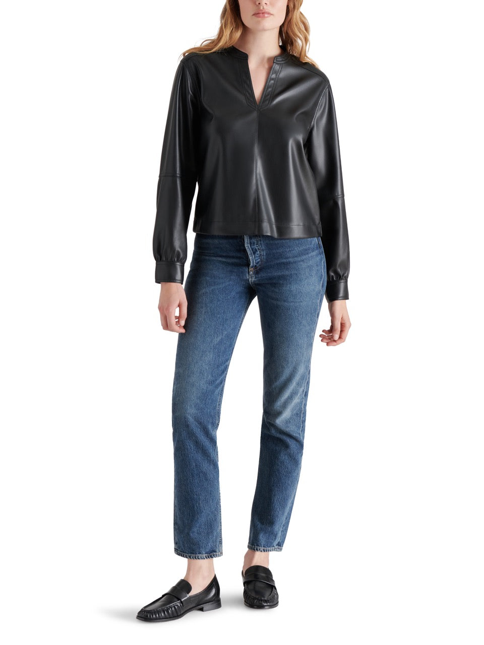 Steve Madden Jayna Top in black-front