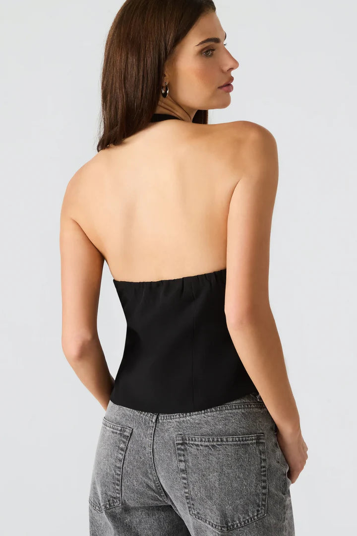 Steve Madden Juvia Halter Top black 
