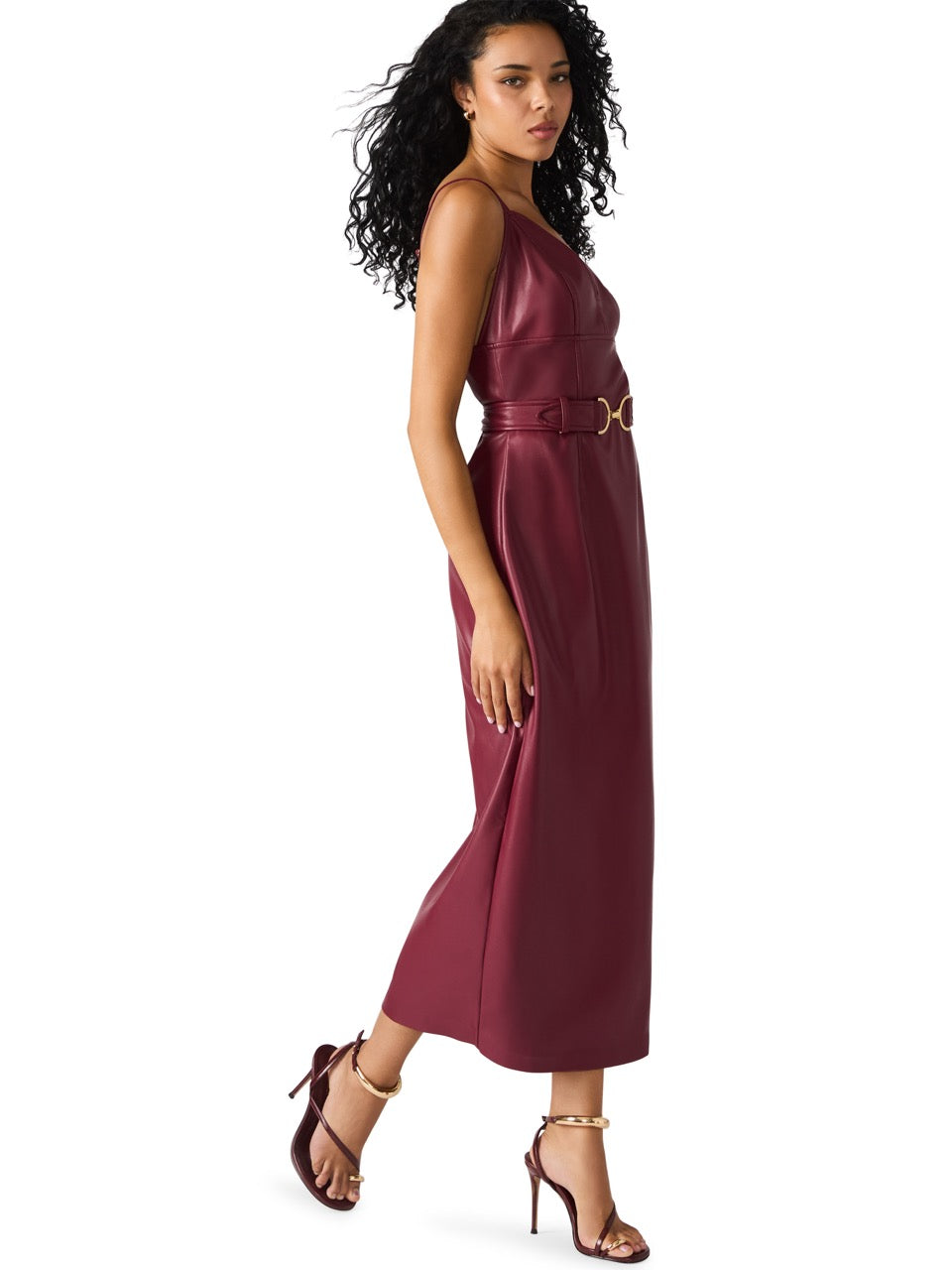 Steve Madden Kailey Midi Dress cordovan