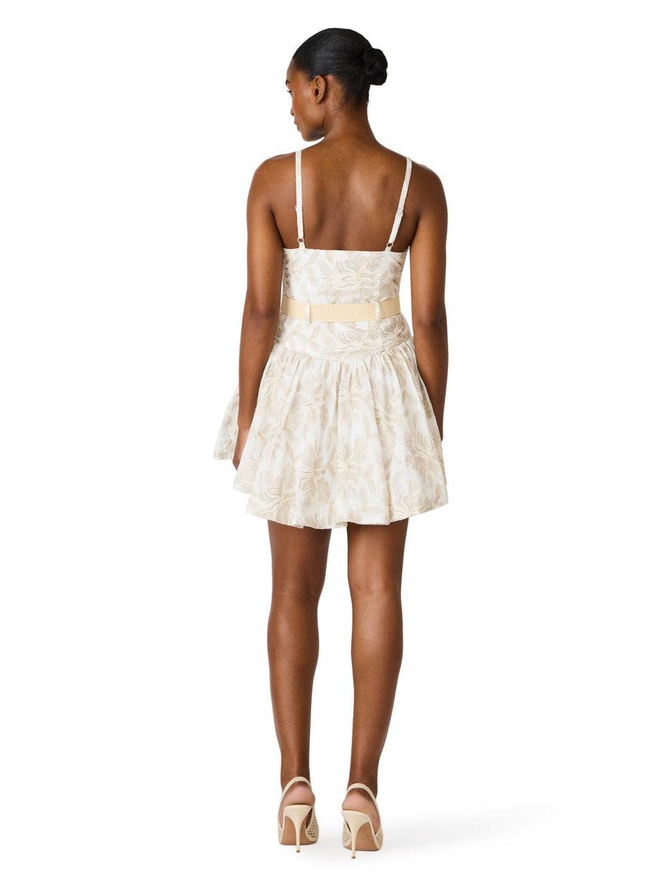 Steve Madden Kirsty Floral Mini Dress bermuda bay 