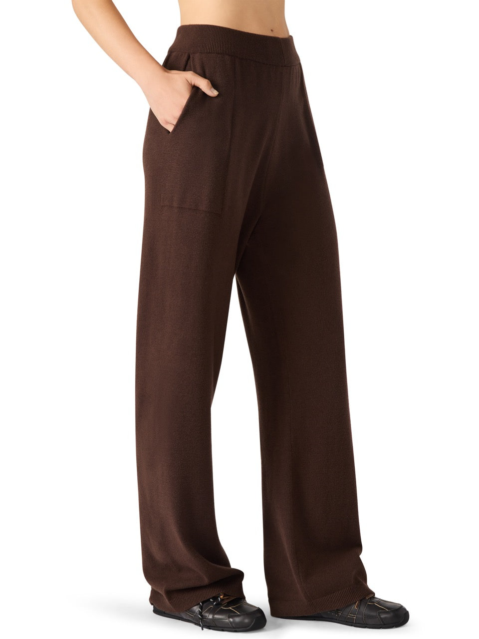 Steve Madden Kori Sweater Pant in dark espresso