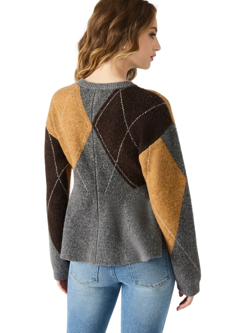 Steve Madden Lillie Argyle Cardigan in multi 