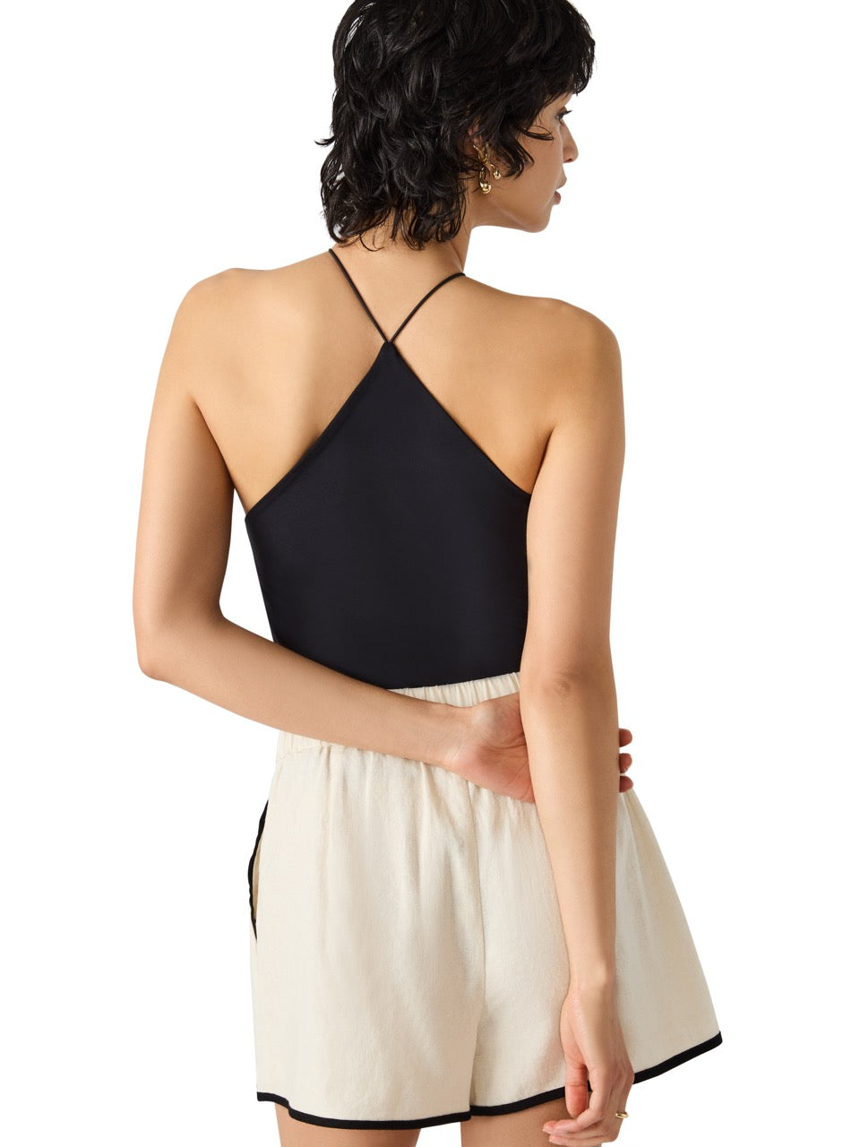 Steve Madden Linnie Halter Top in black 
