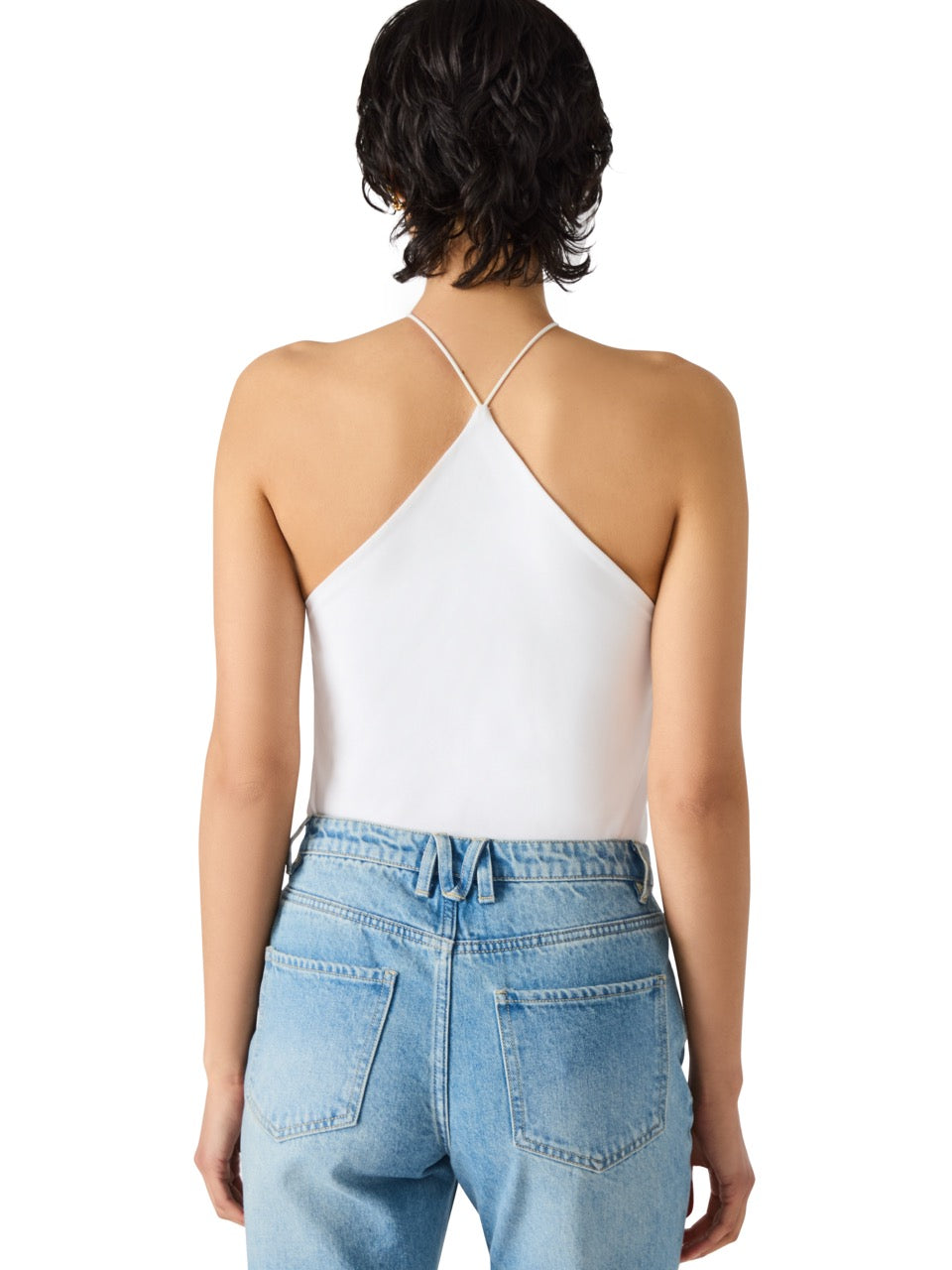Steve Madden Linnie Halter Top in white