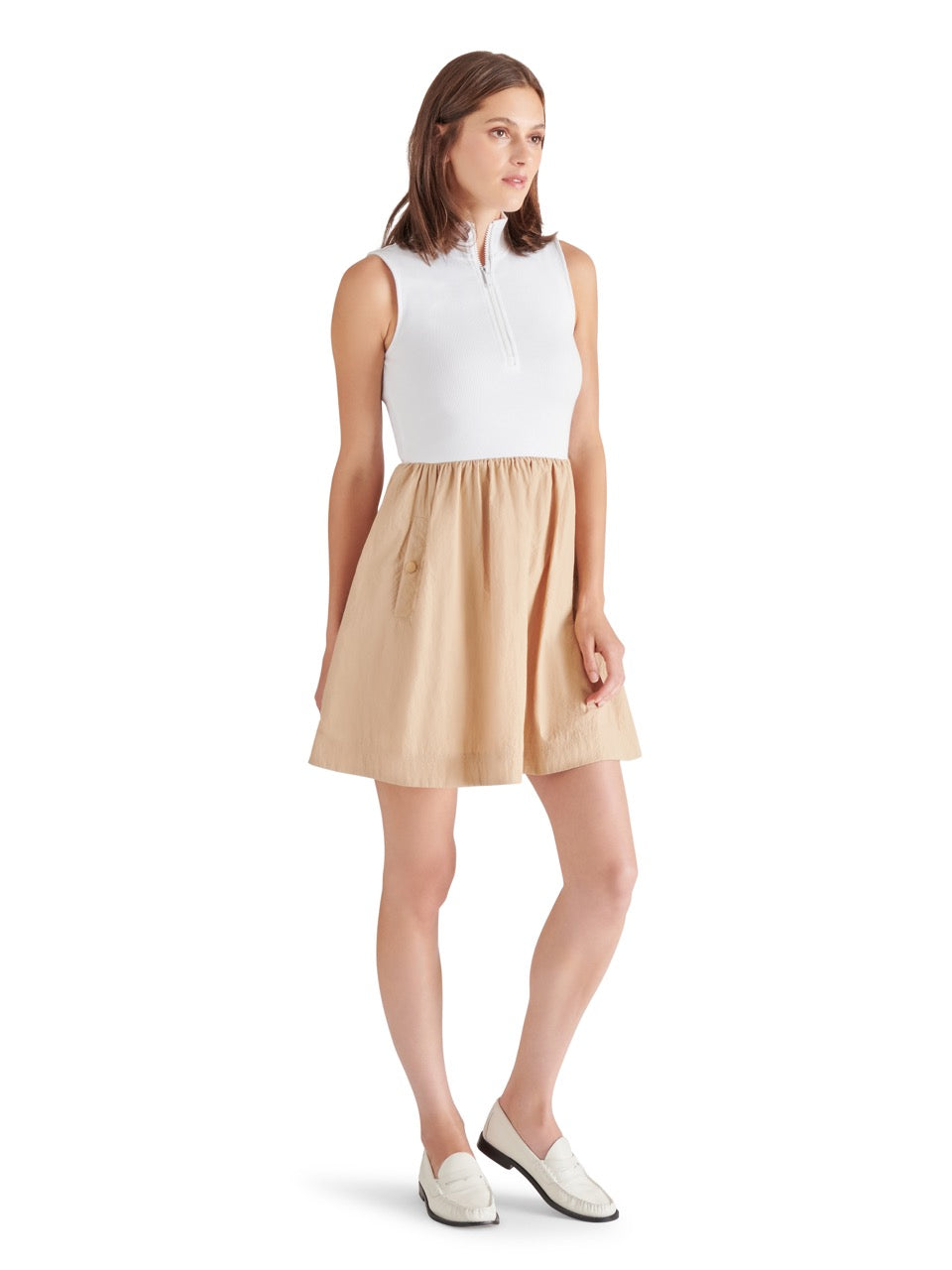 Steve Madden Lyon Dress in taupe-front