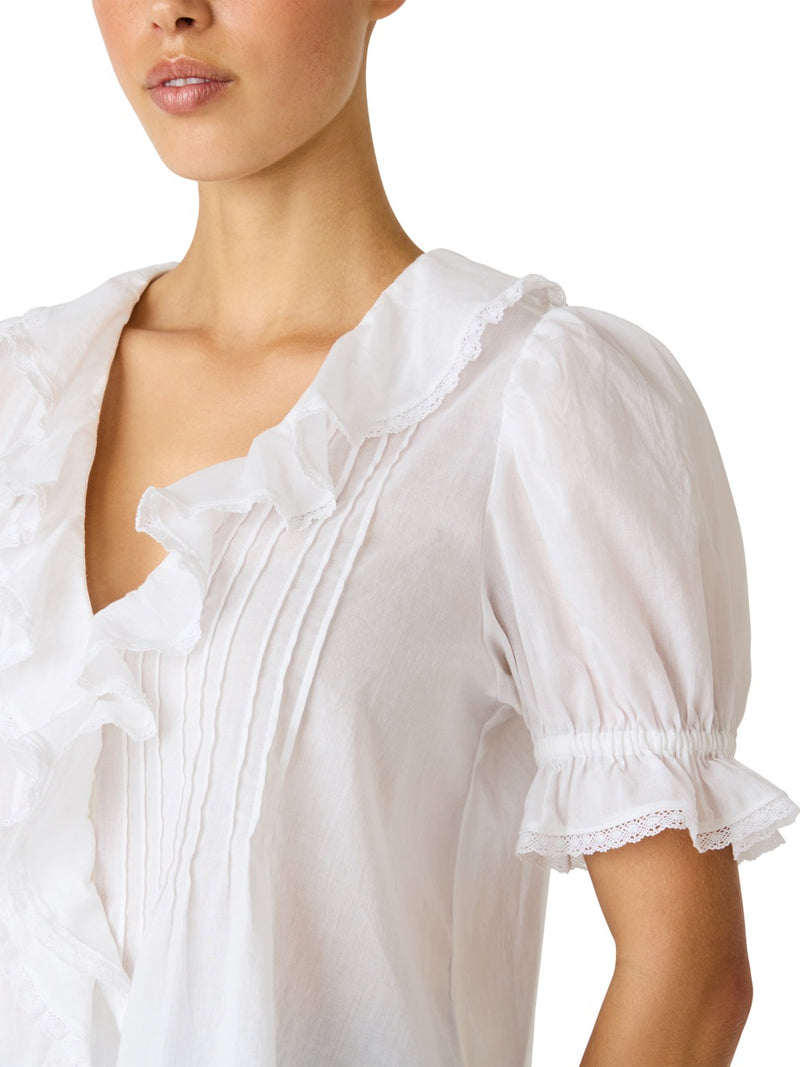 Steve Madden Lyric Ruffle Top antique