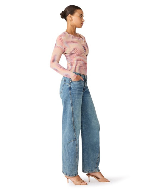 Steve Madden Lysandra Top rainbow floral 