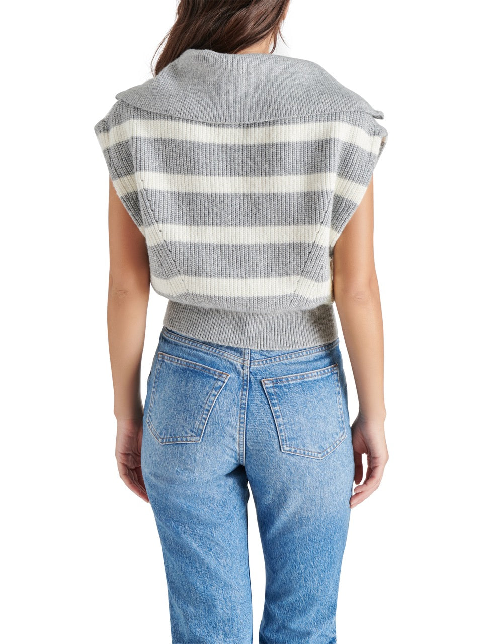 Steve Madden Marant Sweater in heather gray-back