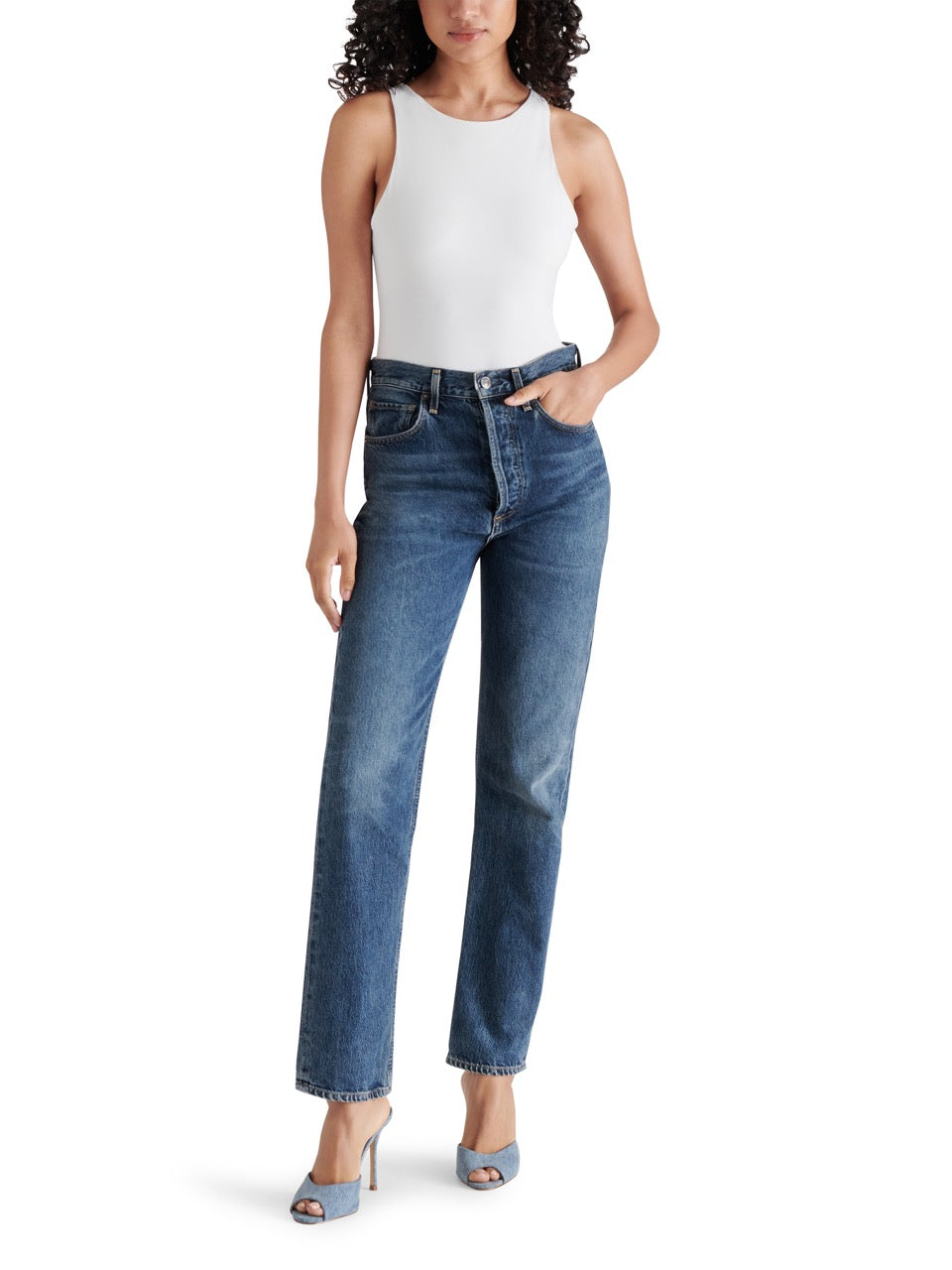 Steve Madden Nico Bodysuit in white-front