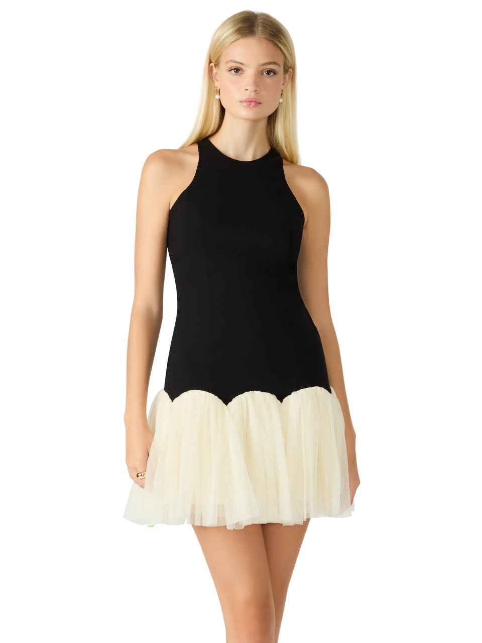 Steve Madden Nohemi Flirty Skirt Dress in black 