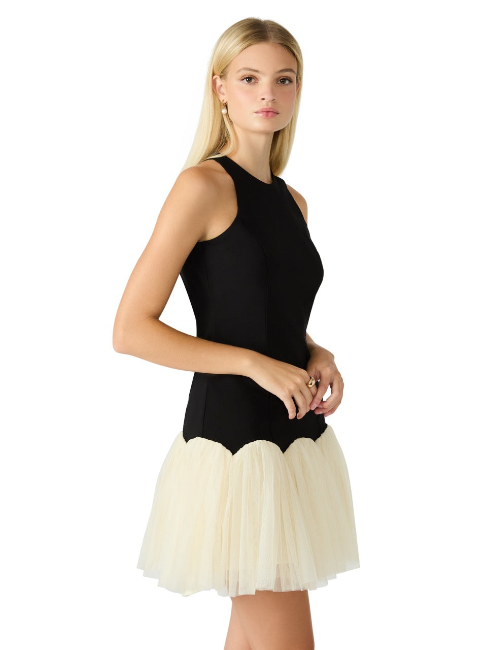 Steve Madden Nohemi Flirty Skirt Dress in black 