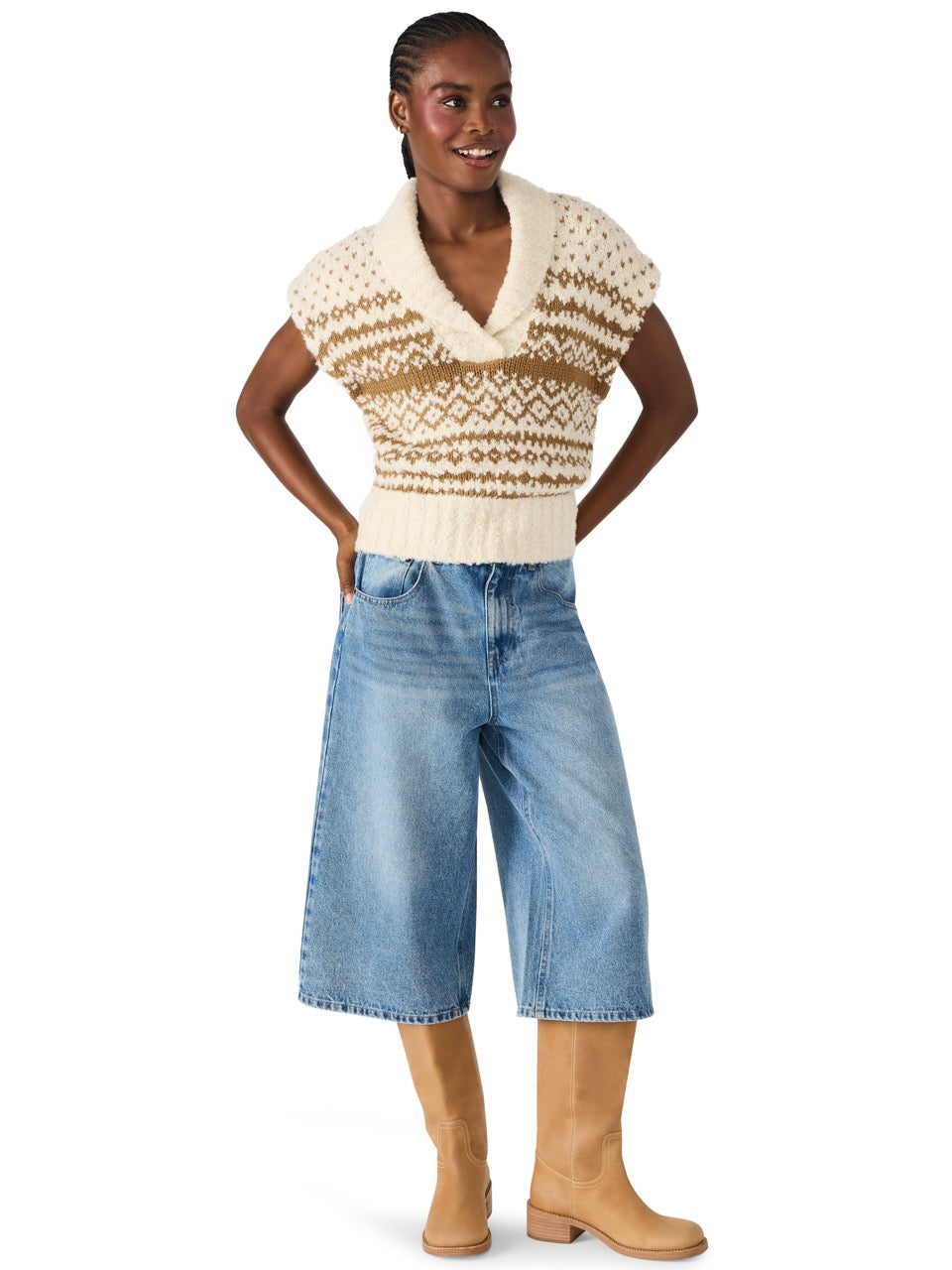 Steve Madden Paulie Sweater Vest in multi 