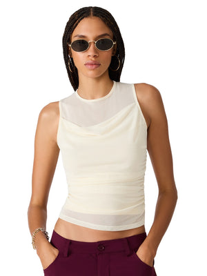 Steve Madden Roman Knit Top  cream 