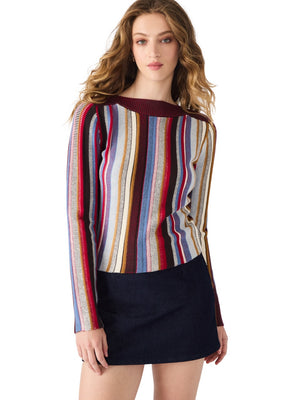 Steve Madden Serra Striped Sweater in multi 