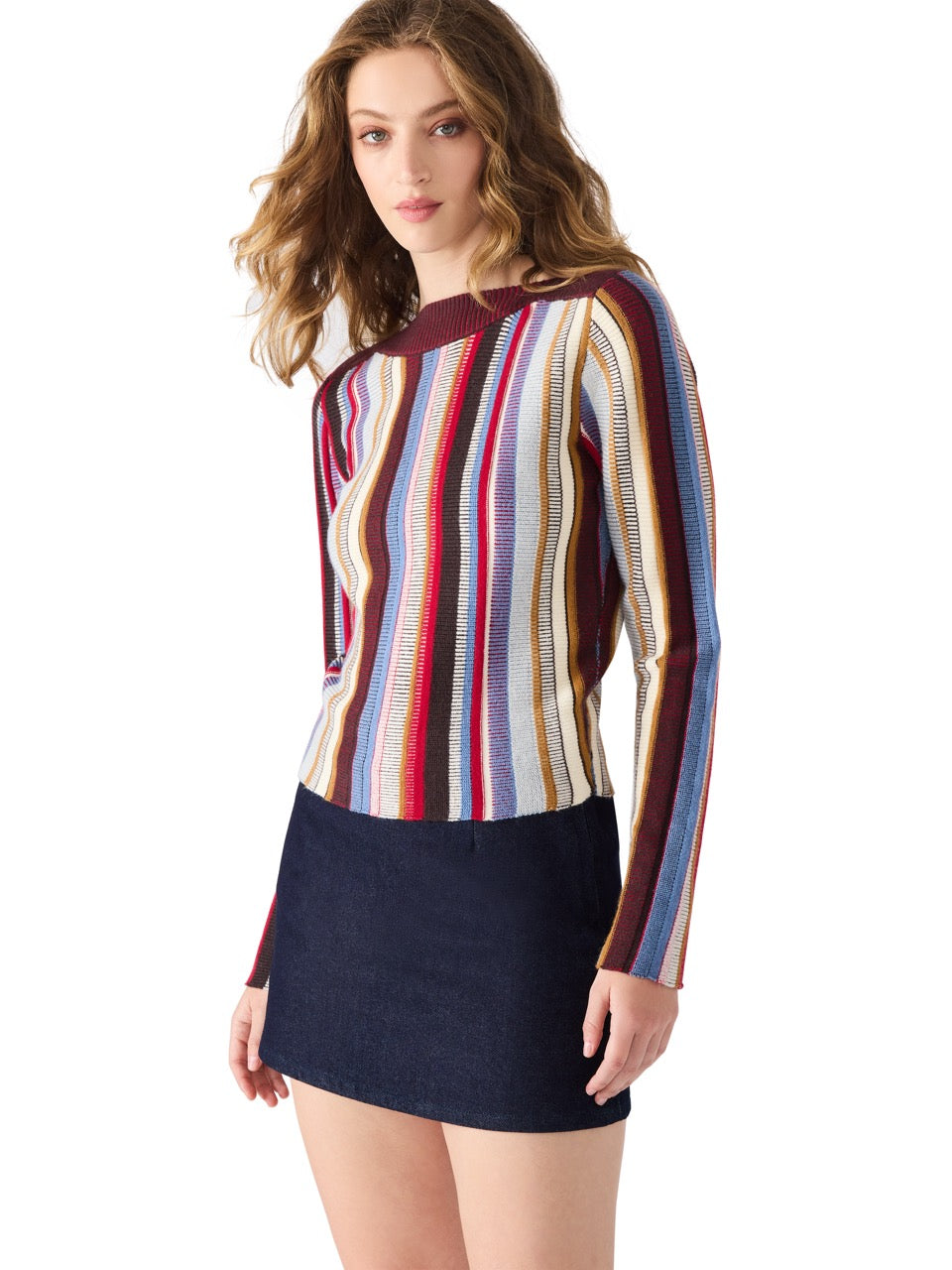 Steve Madden Serra Striped Sweater in multi 
