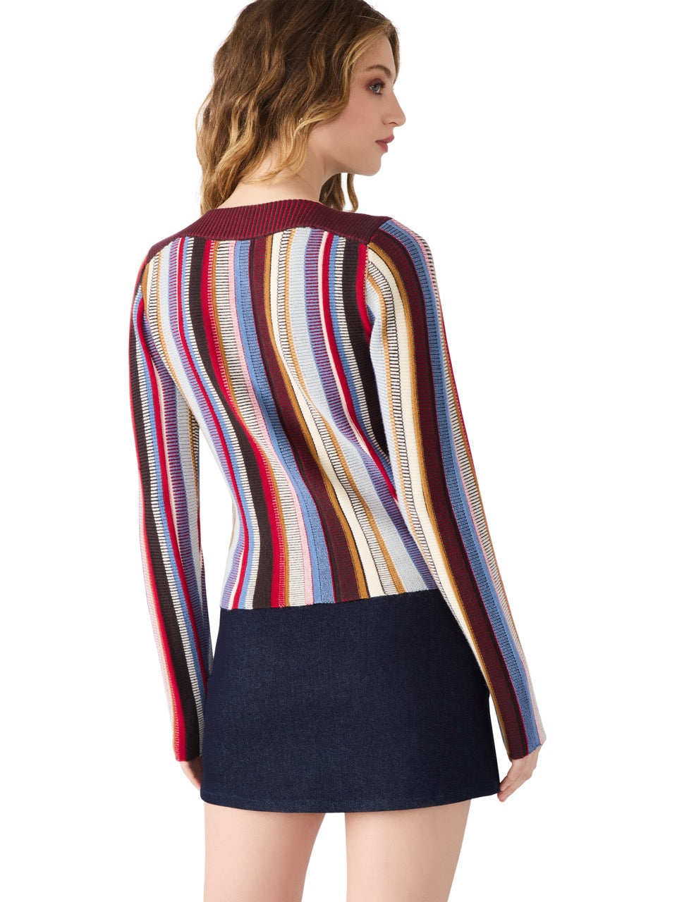 Steve Madden Serra Striped Sweater in multi 