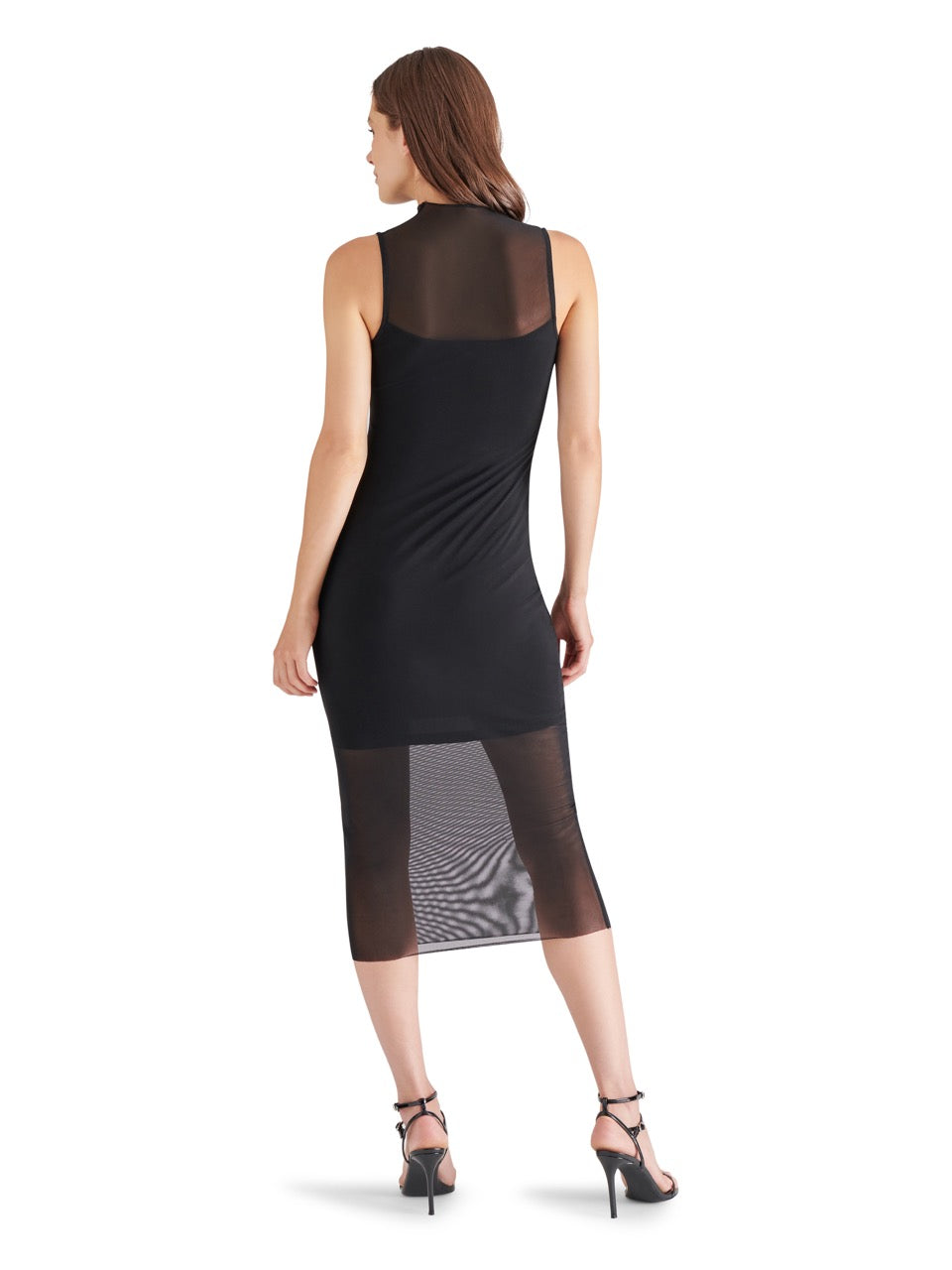 Steve Madden Sidra Mesh Dress in black 