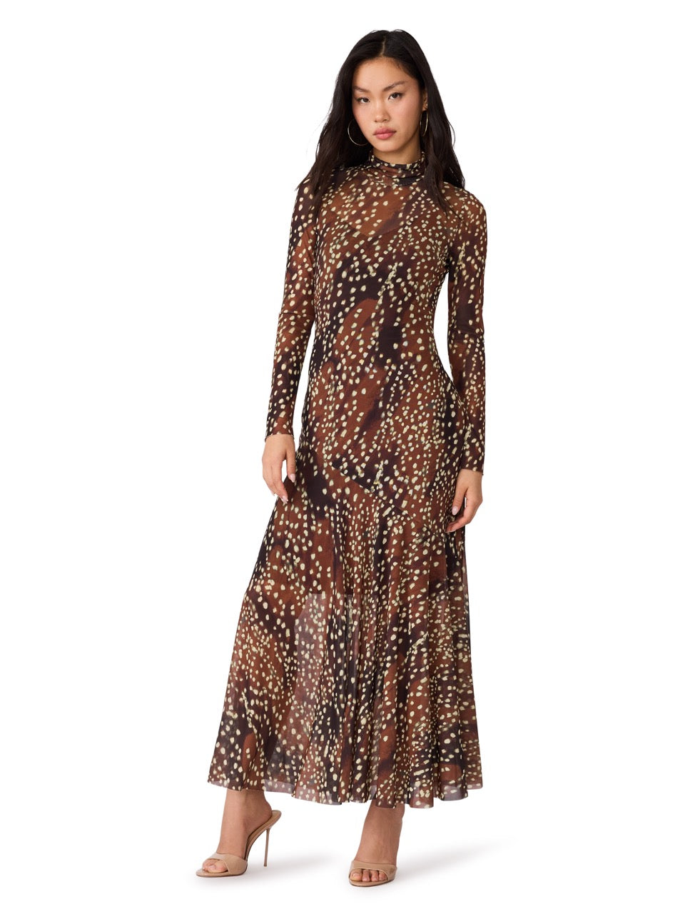 Steve Madden Vivara Maxi Dress  smokey brown 