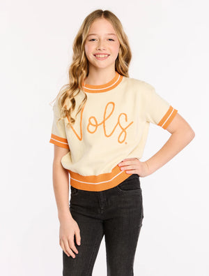 Kids: Tennessee Embroidered Varsity Sweater