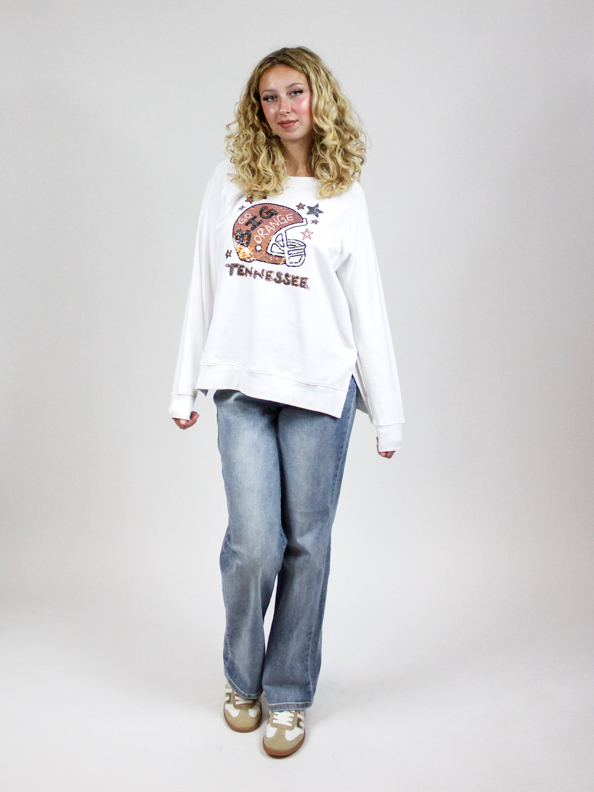 stewart simmons sequin tennessee sweatshirt-front