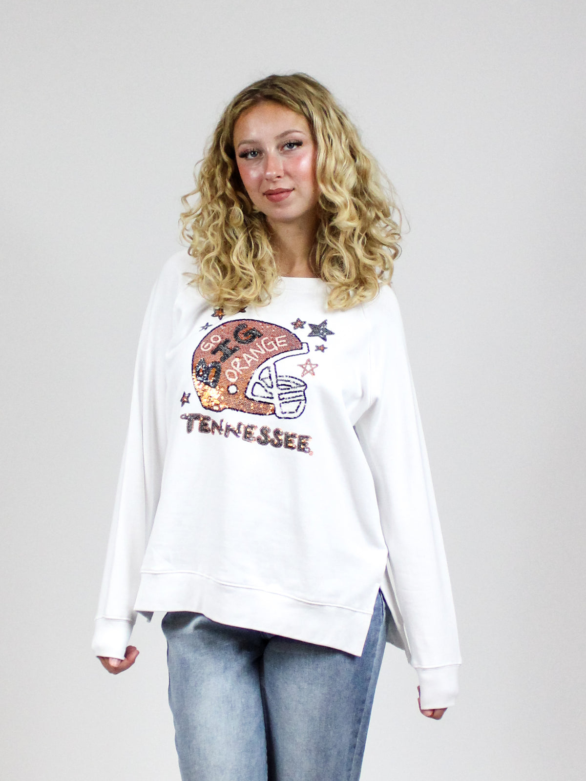 stewart simmons sequin tennessee sweatshirt-front