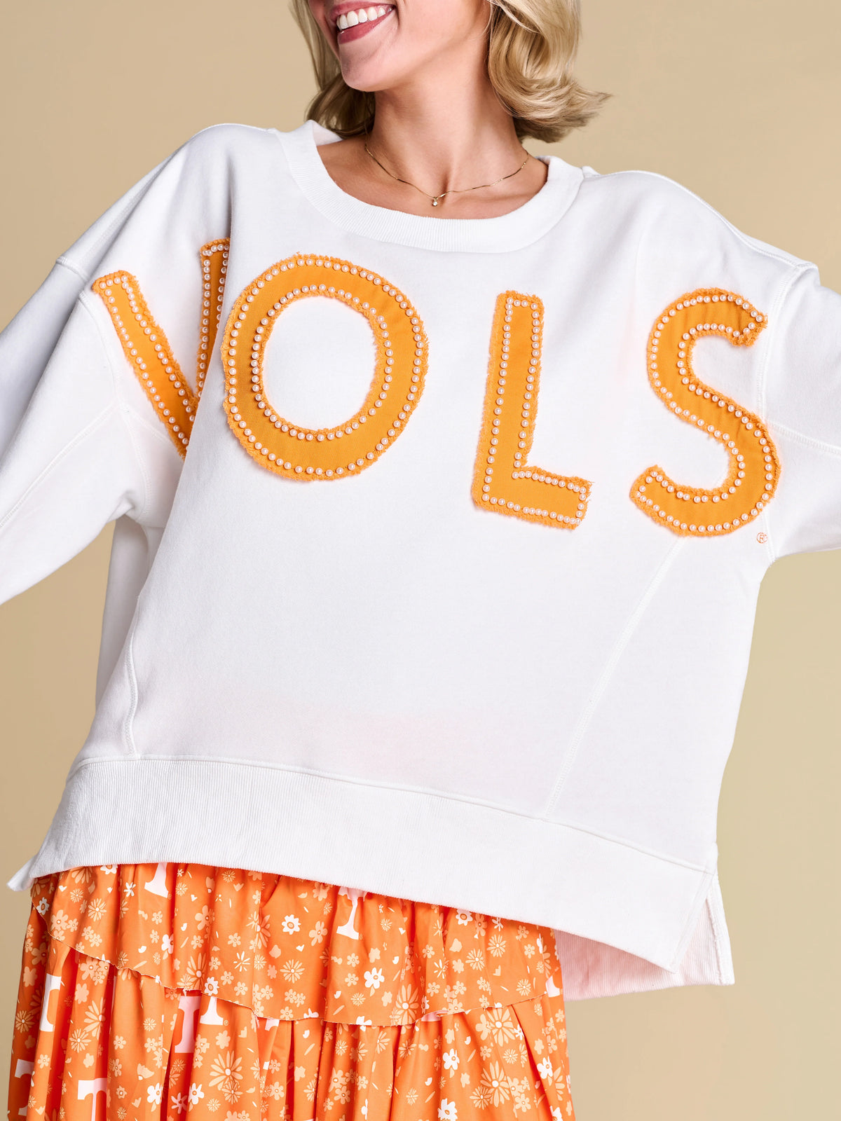 Stewart Simmons Tennessee The All-Star Distressed Pullover white vols 