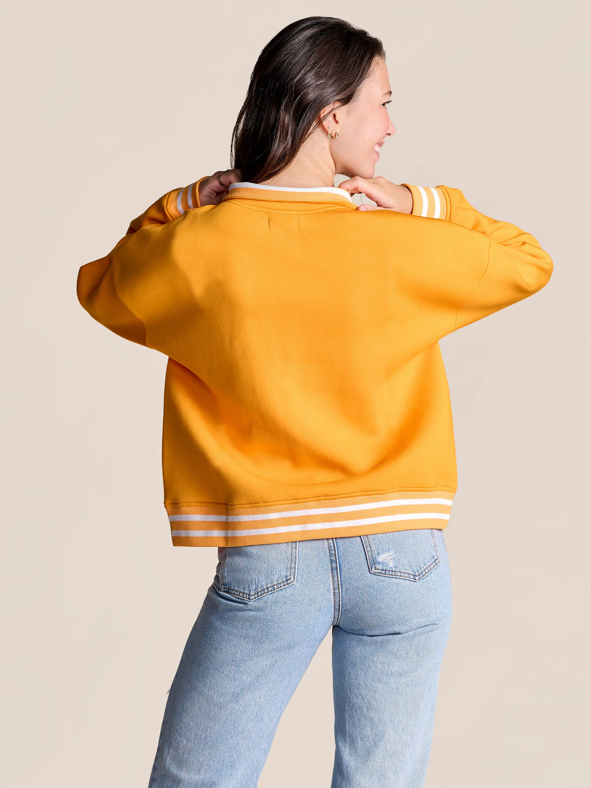stuart simmons Tennessee Campus Quarterzip Pullover orange