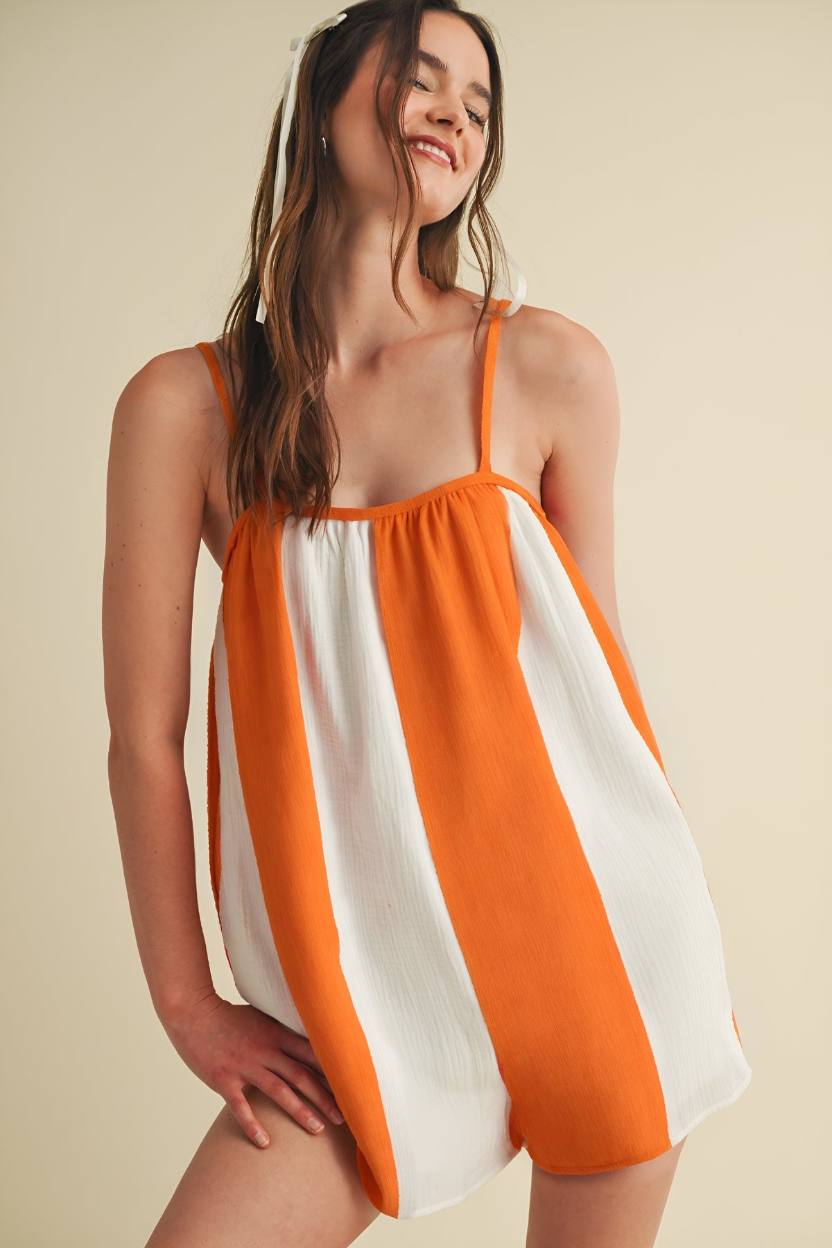 Vol Victory Striped Romper