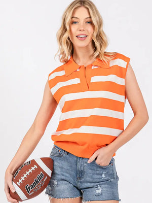 Rocky Top Striped Sweater Top