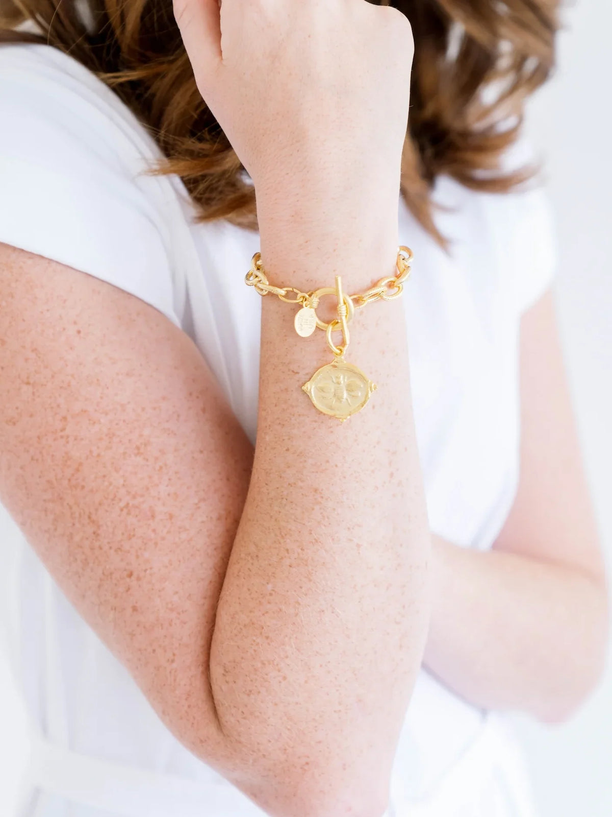 Susan Shaw Bee Intaglio Bracelet