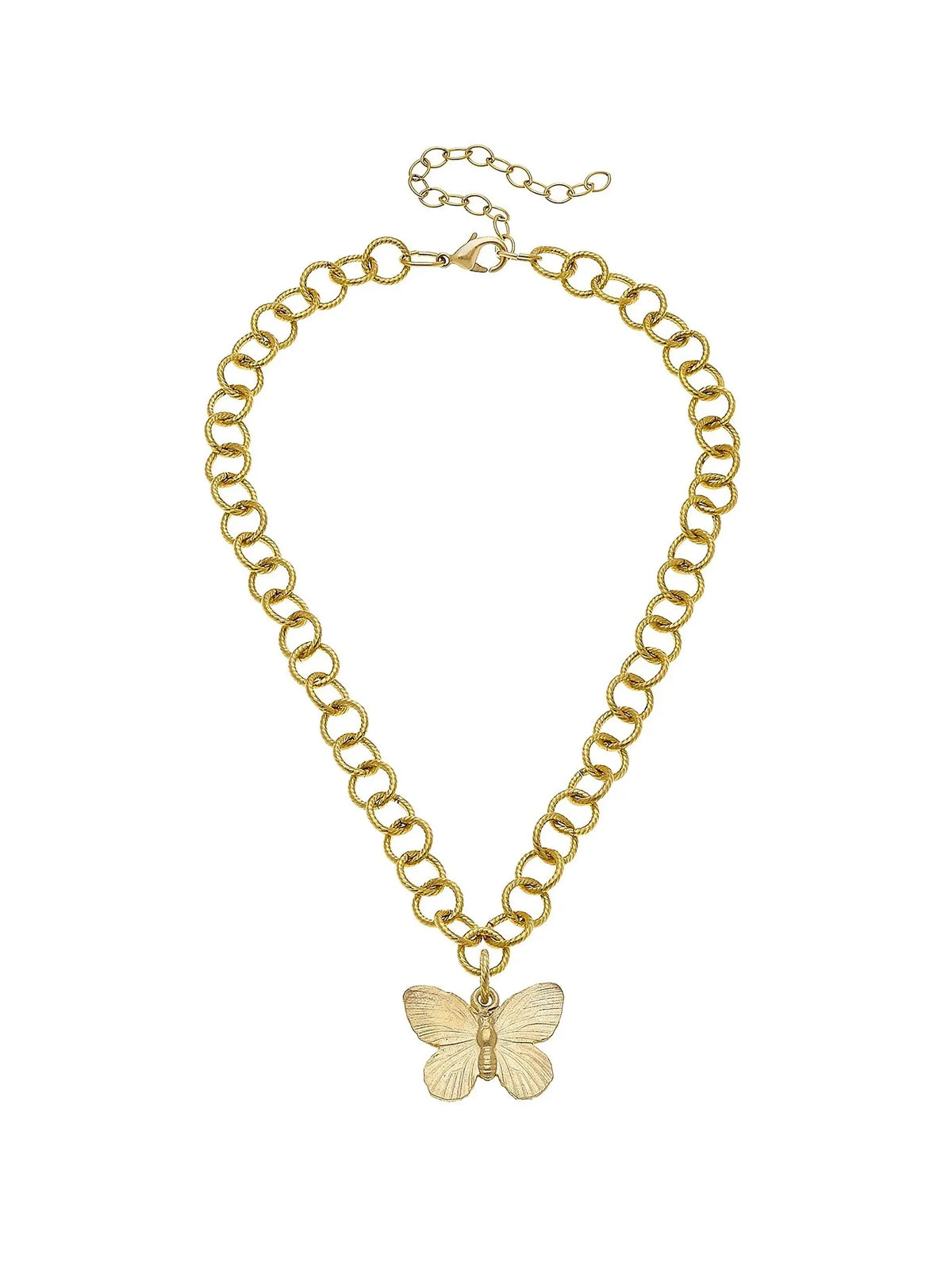 Susan Shaw 16" Butterfly Pendant Chain Necklace