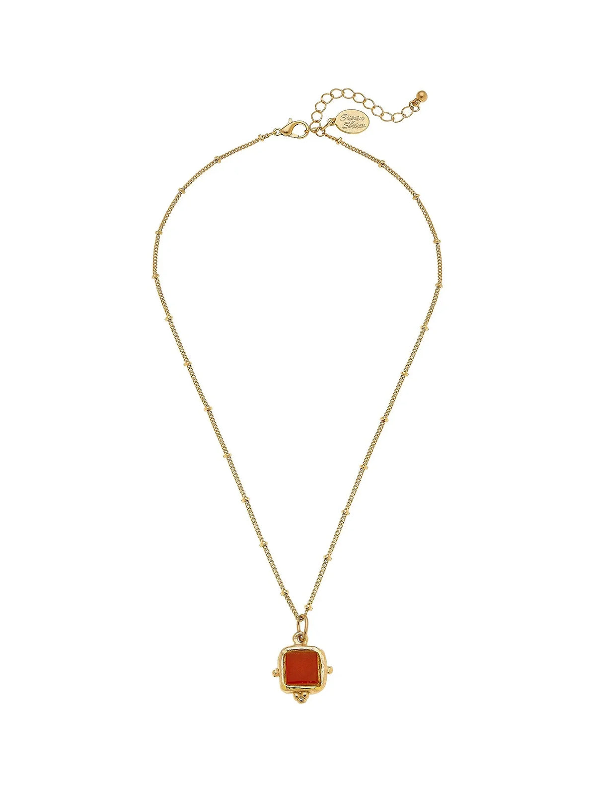 Susan Shaw Charlotte Dainty Necklace - Rouge