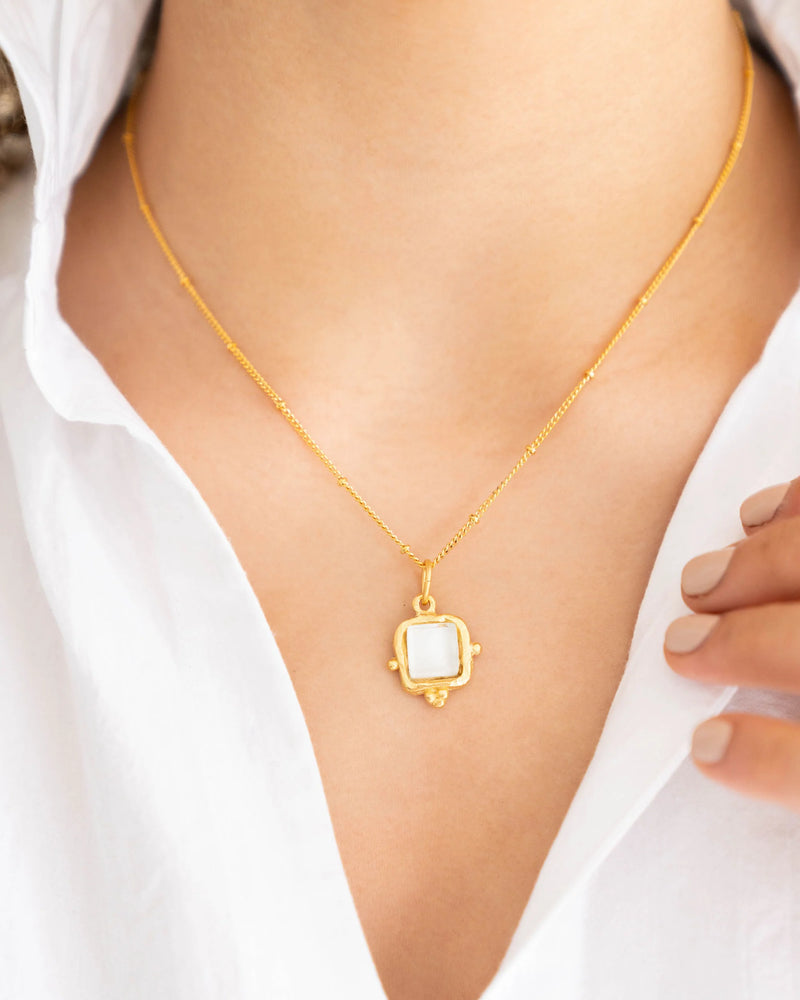 Susan Shaw Charlotte Dainty Necklace - White