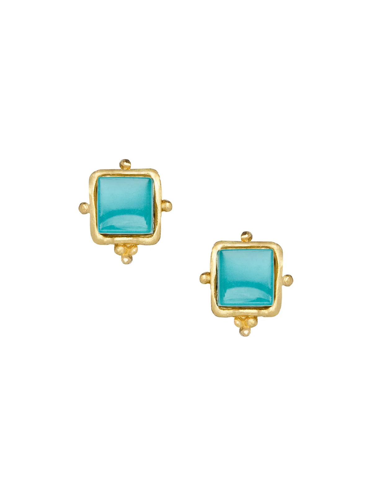 Susan Shaw Charlotte Studs - Riviera Teal