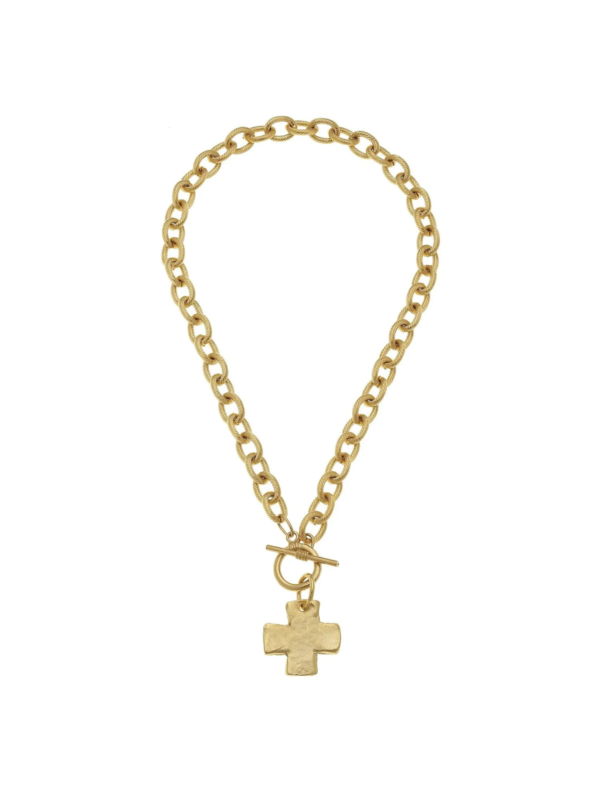 Susan Shaw 20" Cross Toggle Necklace