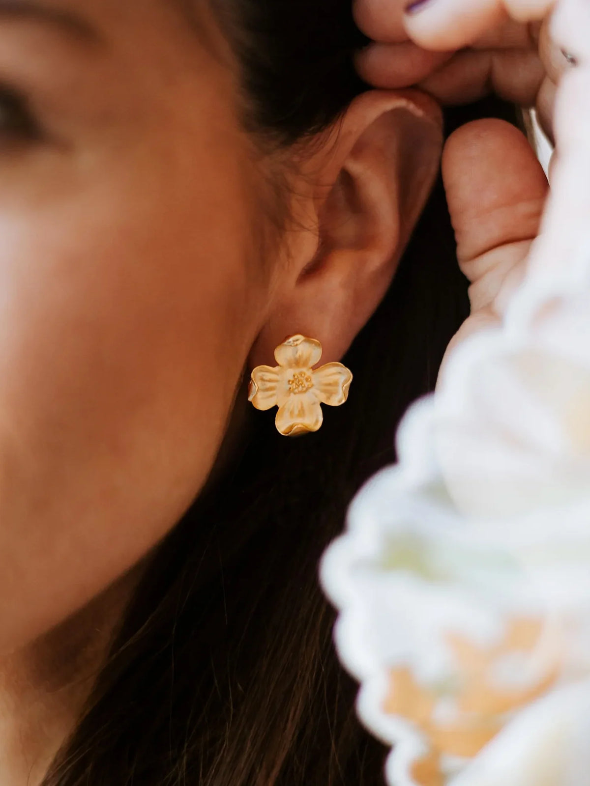 Susan Shaw Dogwood Studs