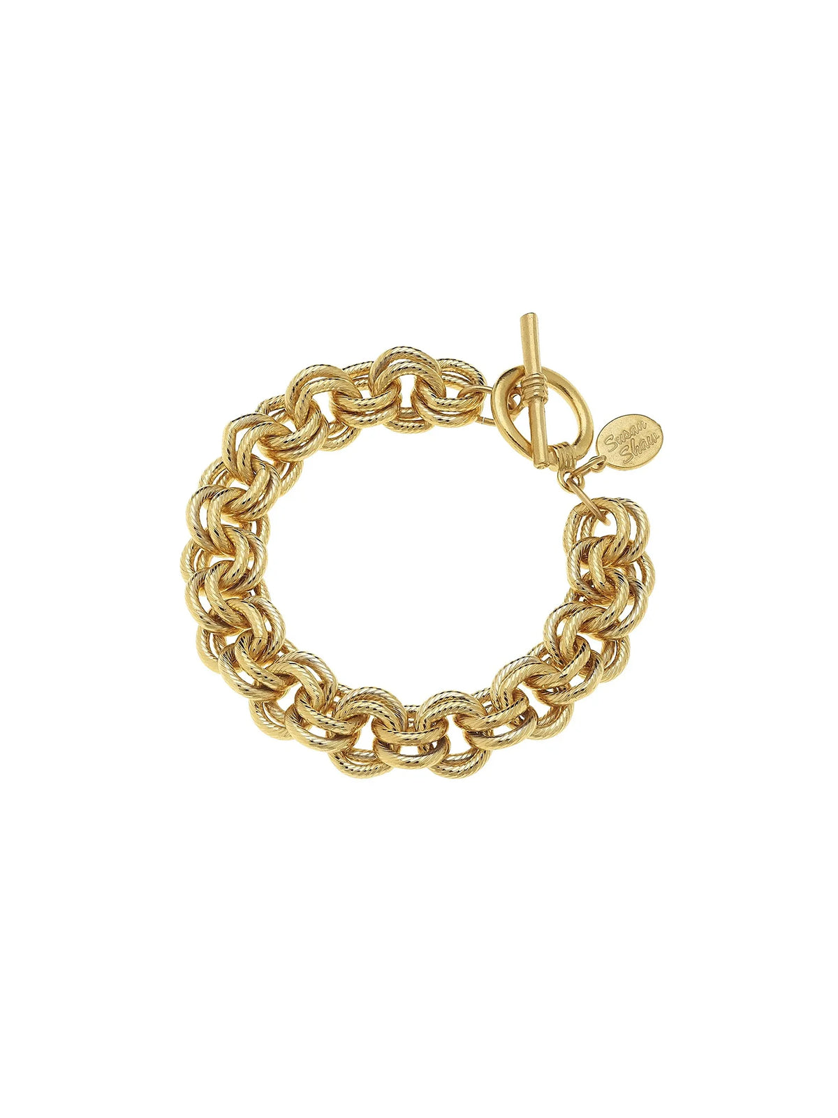 Susan Shaw Double Link Chain Bracelet