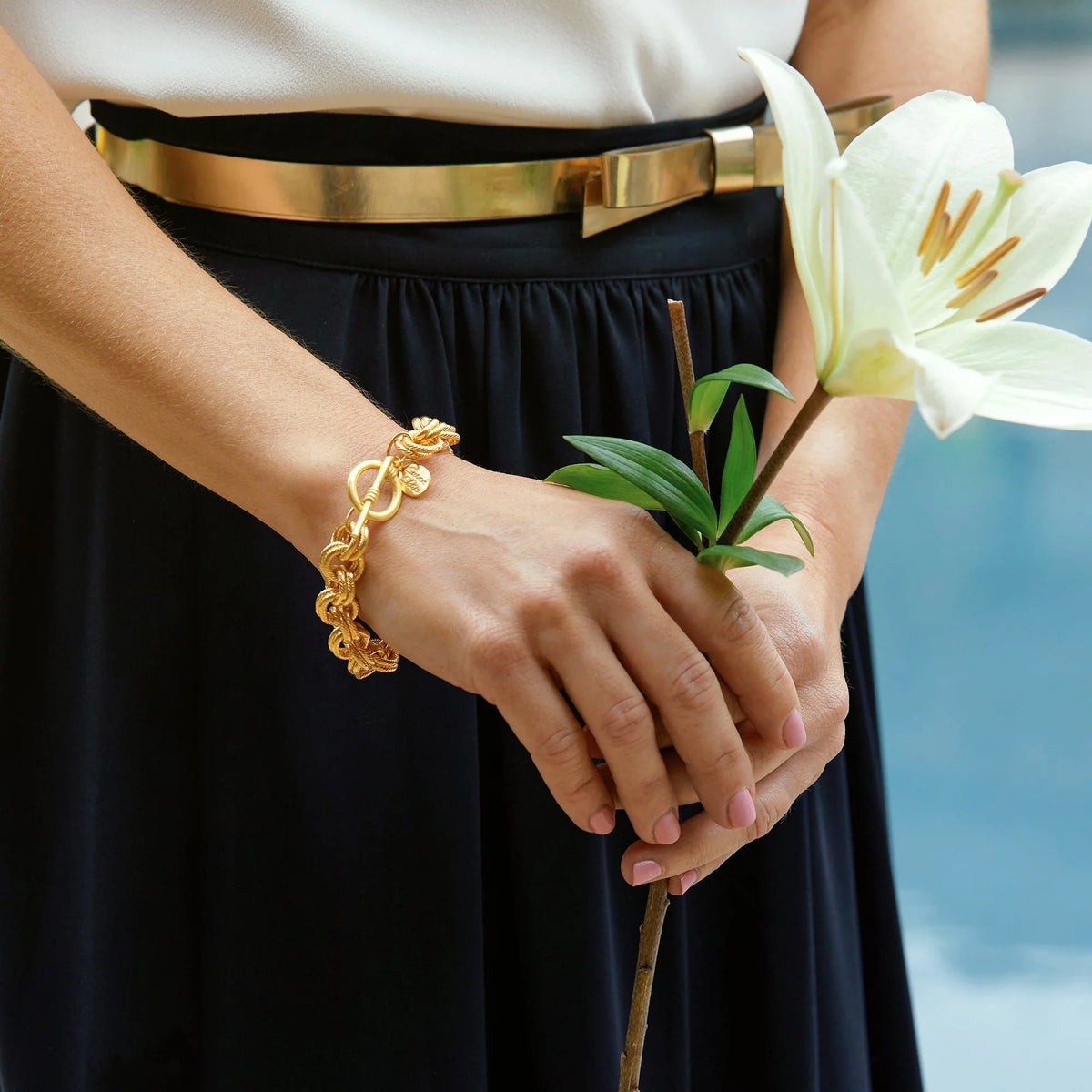 Susan Shaw Double Link Chain Bracelet