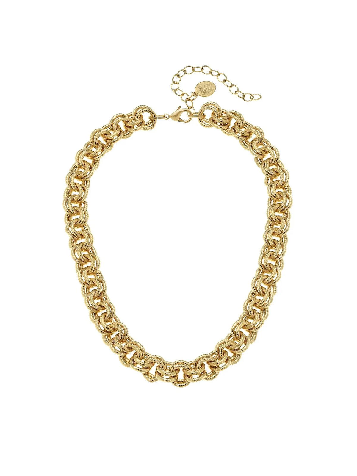 Susan Shaw 16" Double Link Chain Necklace