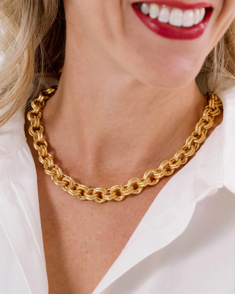 Susan Shaw 16" Double Link Chain Necklace