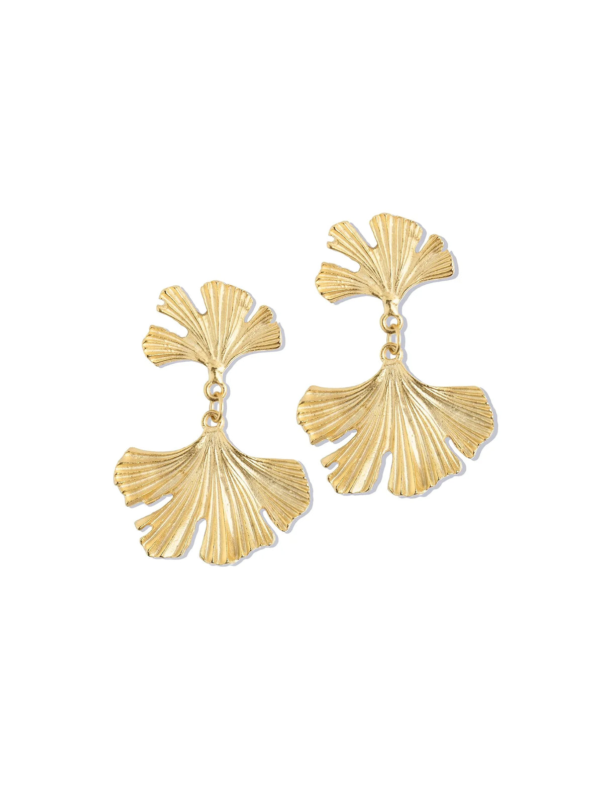 Susan Shaw Ginkgo Leaf Earrings