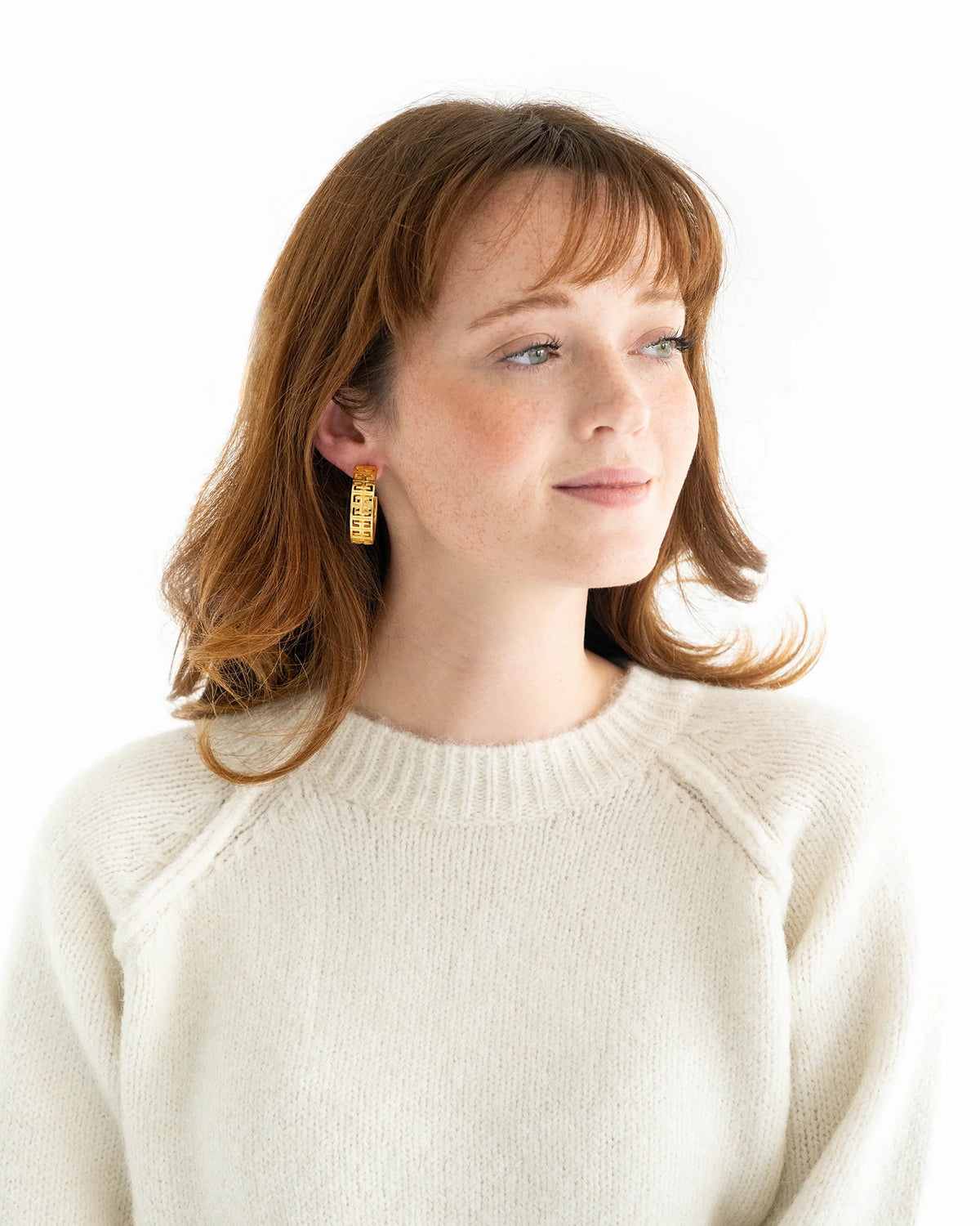 Susan Shaw Greek Key Hoops