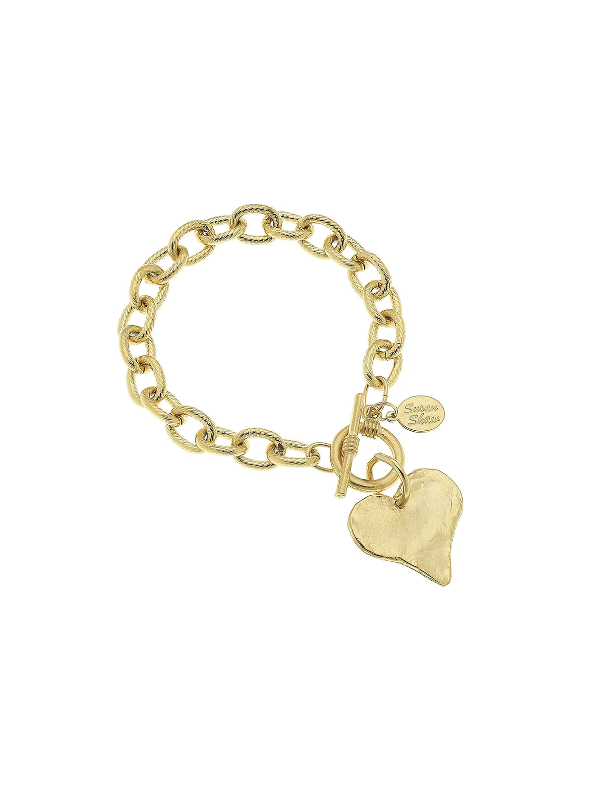 Susan Shaw Heart Toggle Bracelet