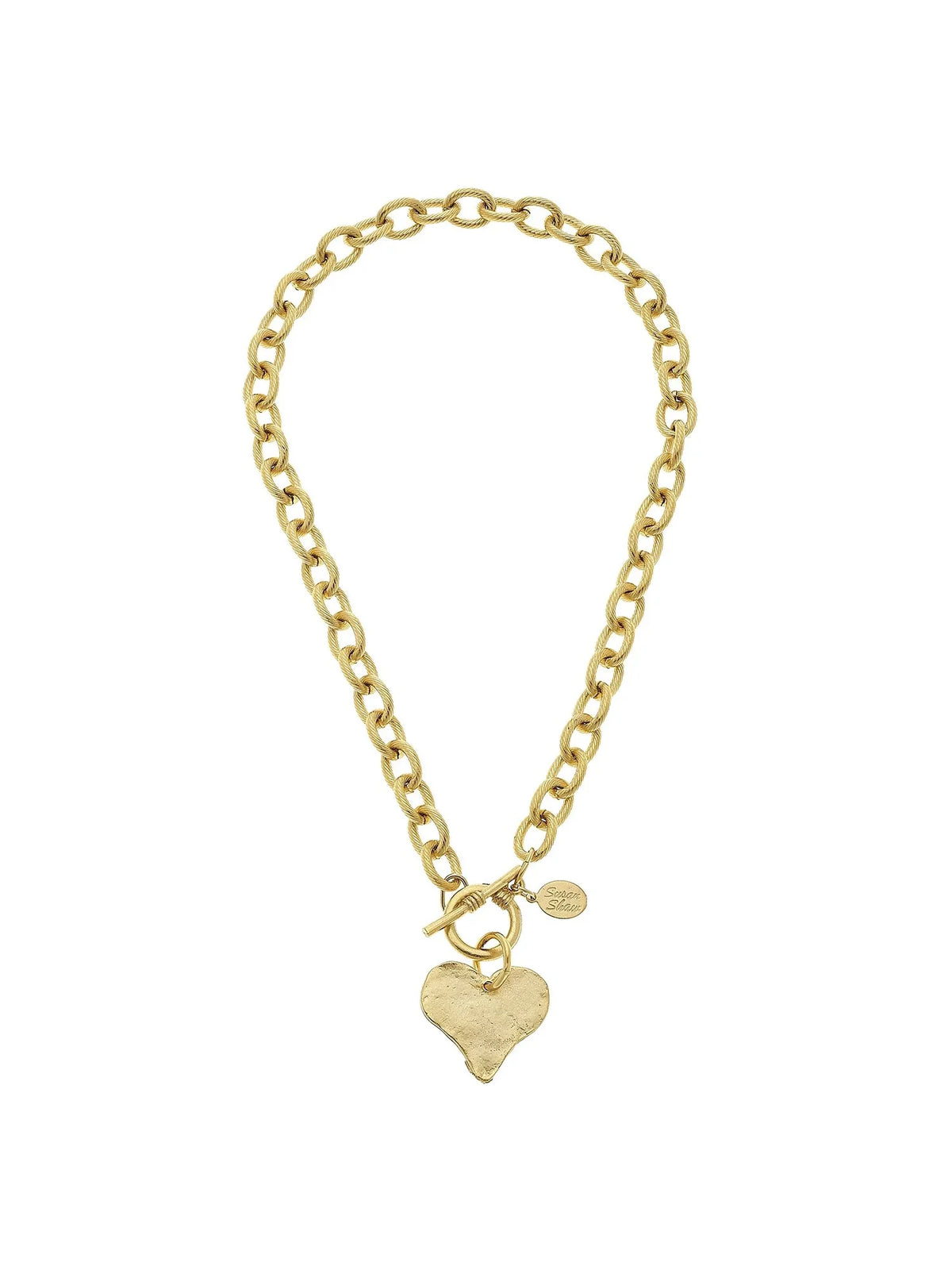 Susan Shaw 16" Heart Toggle Necklace