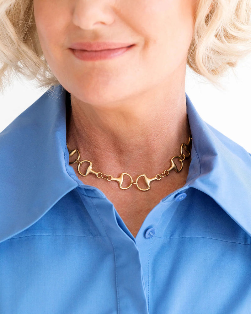 Susan Shaw 16" Horse Bit Necklace