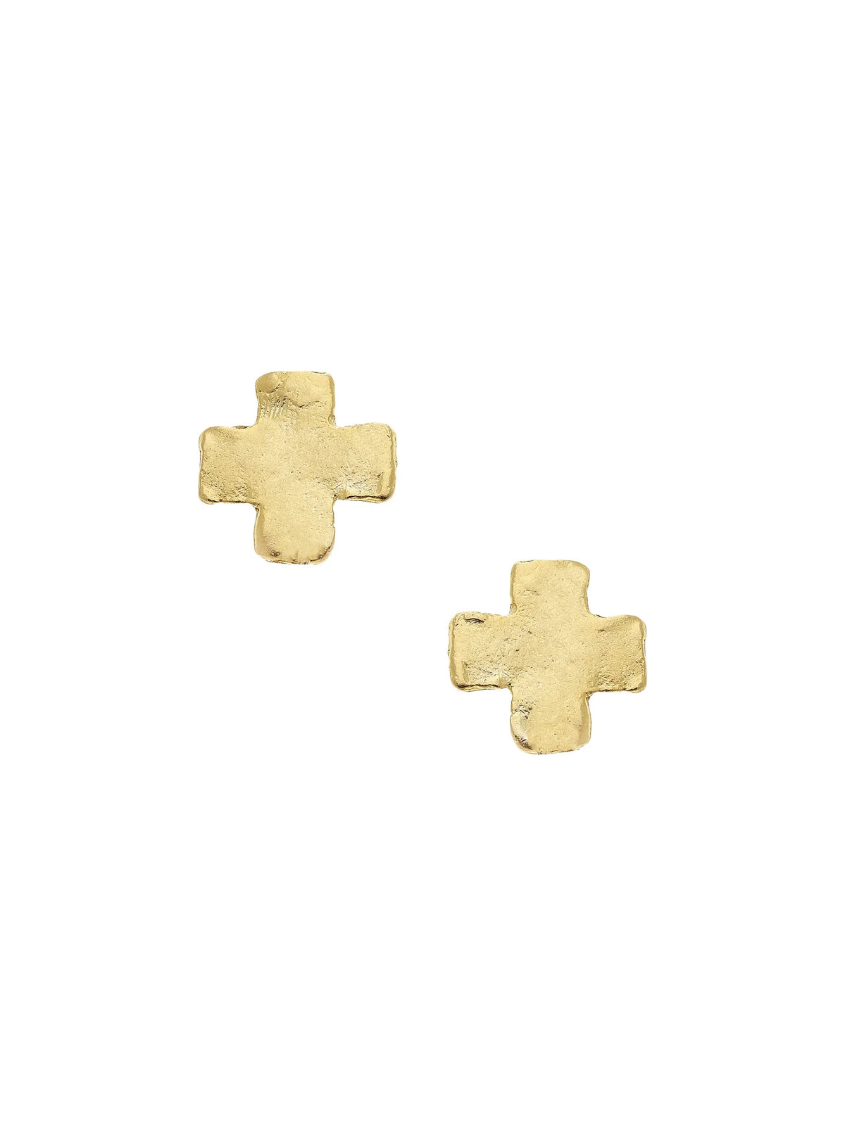 Susan Shaw Mini Square Cross Studs