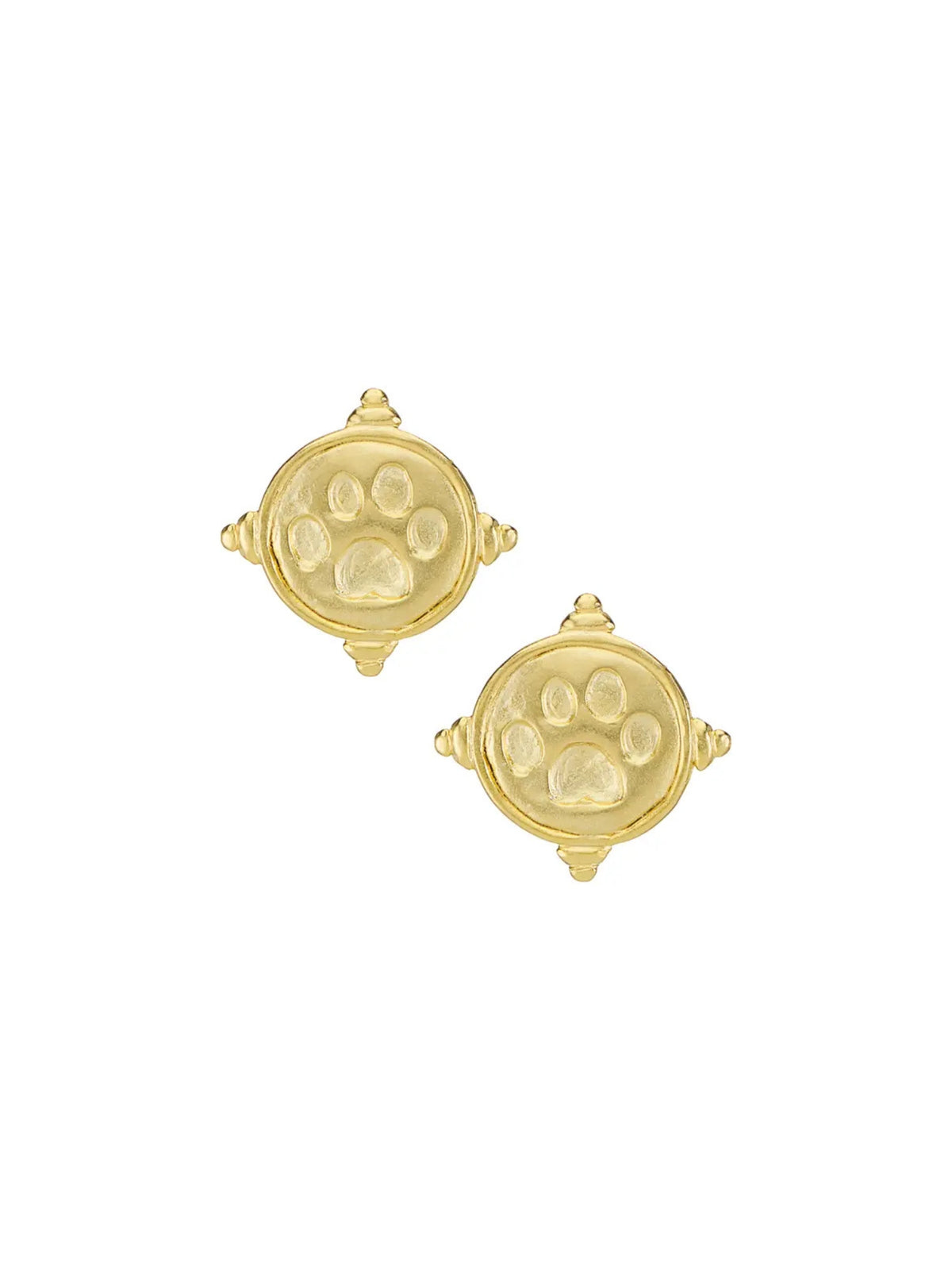 Susan Shaw Paw Print Studs